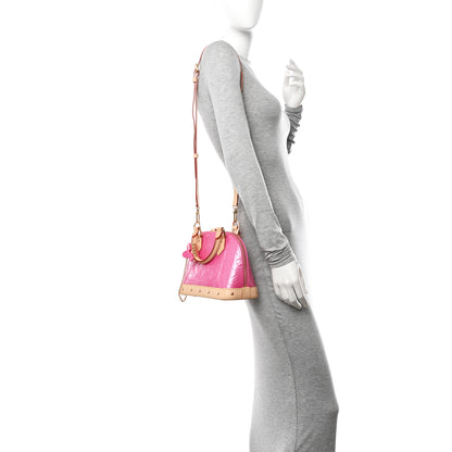 Louis Vuitton Vernis Alma BB Neon Pink 2 of 9