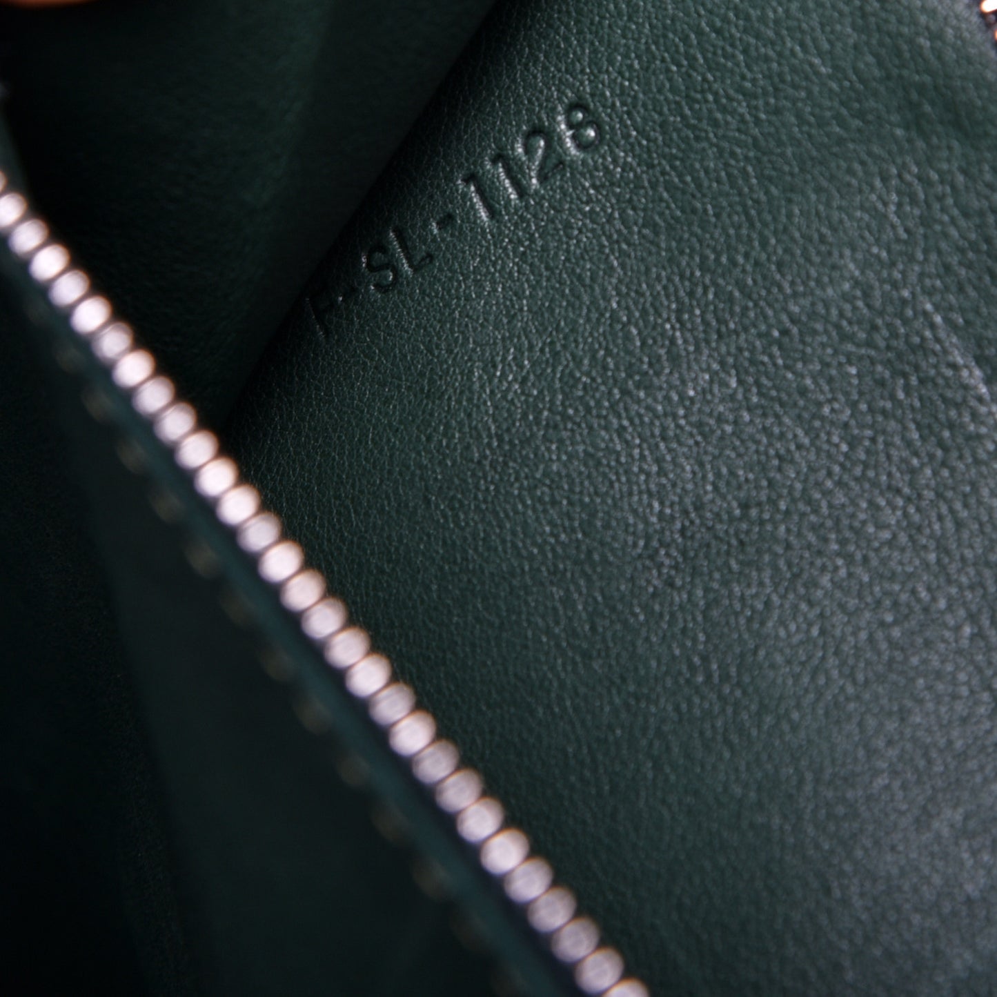 Smooth Calfskin Medium Big Bag Dark Green