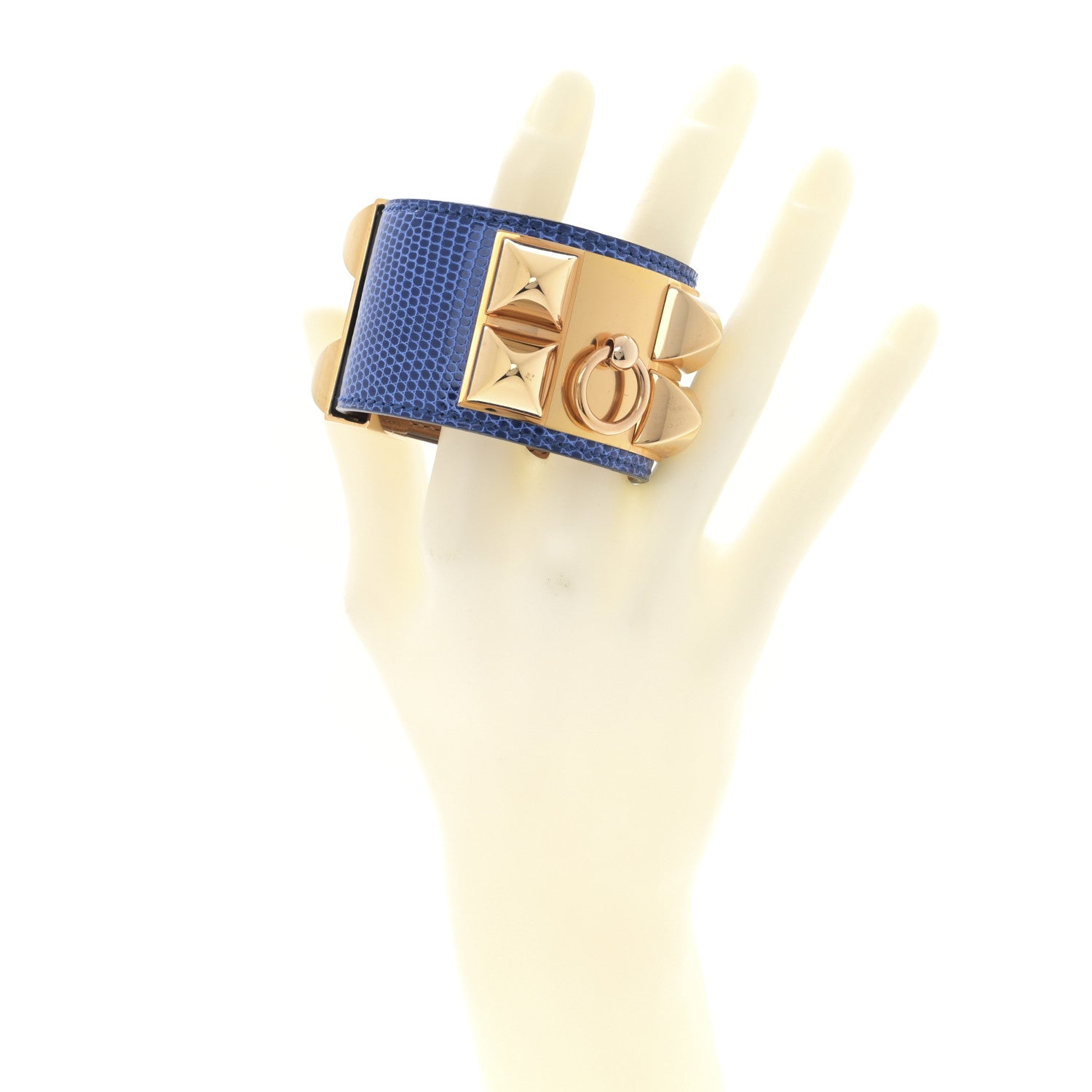 Hermes Lizard Collier de Chien CDC Bracelet T2 Mykonos 2 of 6