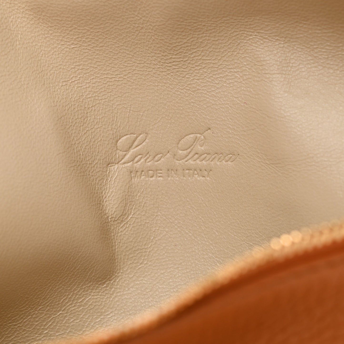 Grained Calfskin L19 Extra Pocket Pouch Warm Tan