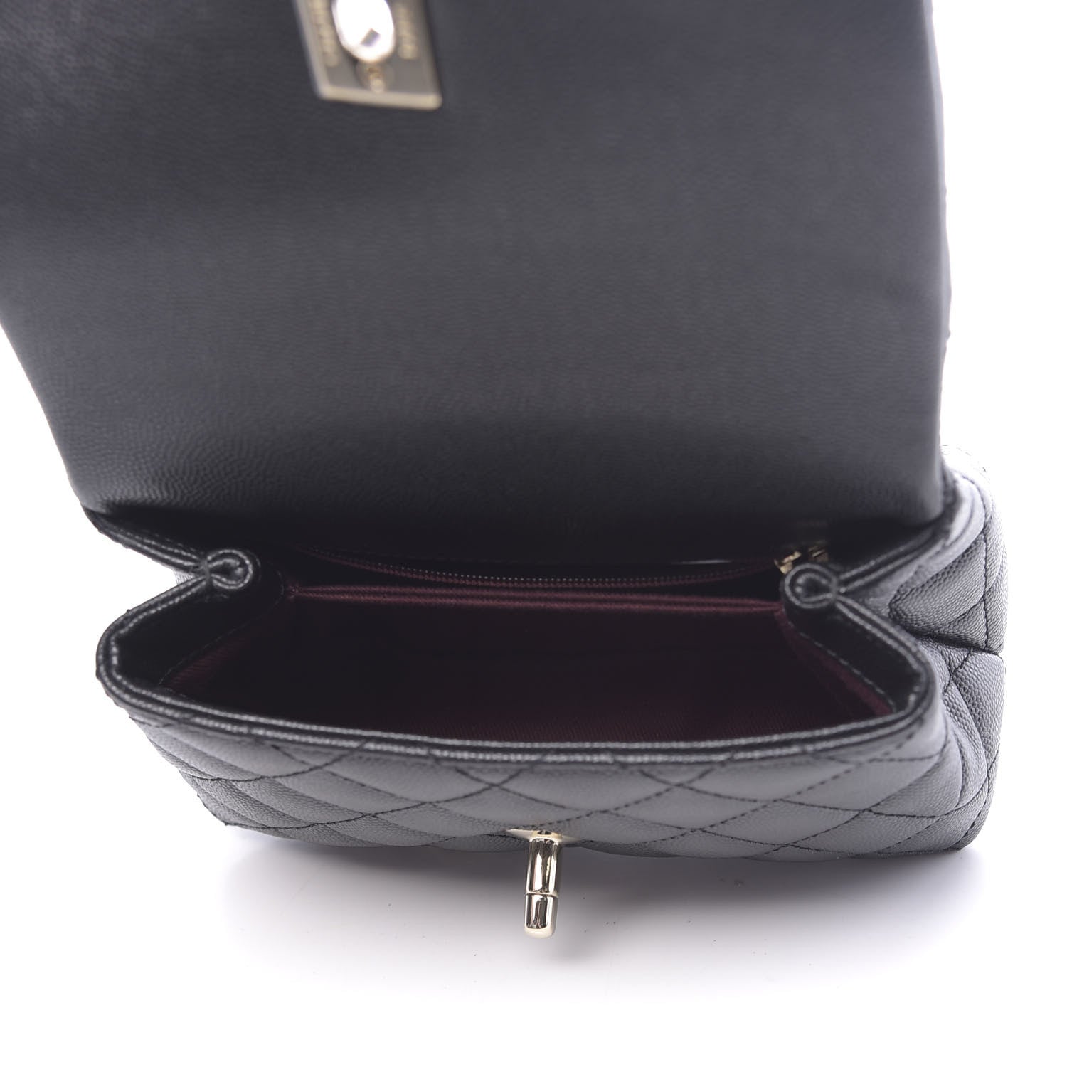 Chanel Caviar Quilted Extra Mini Coco Handle Flap Black 5 of 11