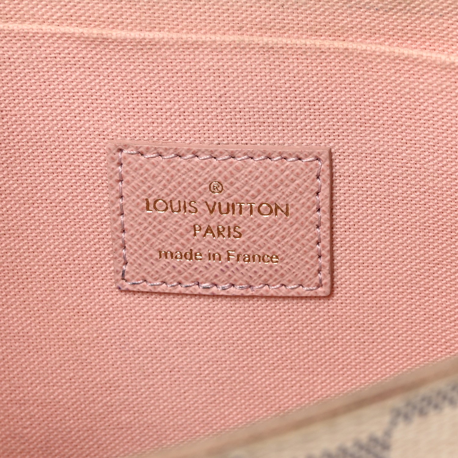 Louis Vuitton Damier Azur Pochette Felicie Chain Wallet Rose Ballerine 7 of 11