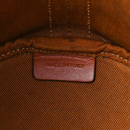 Celine Triomphe Canvas Calfskin Small Drawstring Bucket Bag Tan 6 of 10