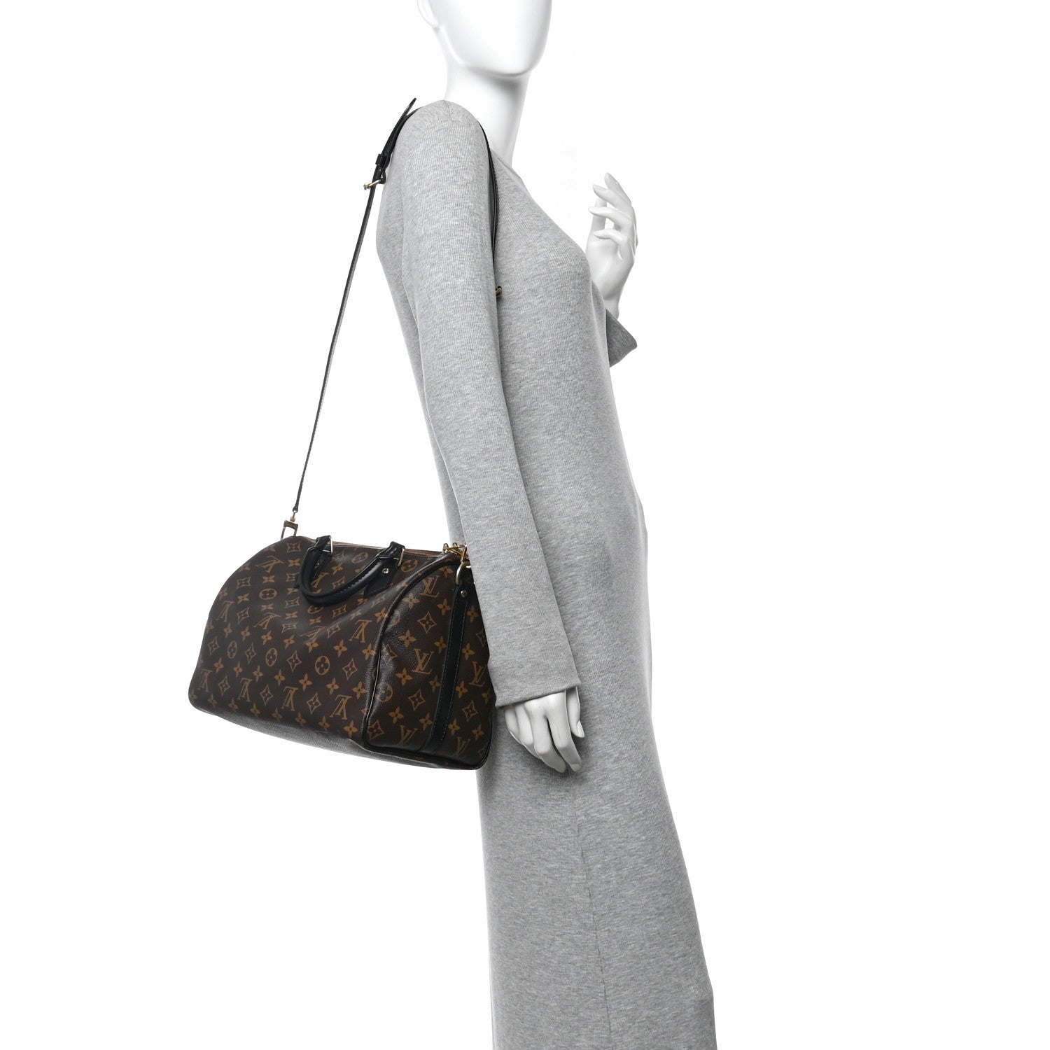 Louis Vuitton Monogram My World Tour Speedy Bandouliere 30 Black 2 of 10