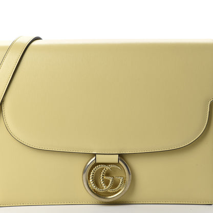 Gucci Textured Calfskin Medium Torchon GG Ring Shoulder Bag Butter 12 of 12
