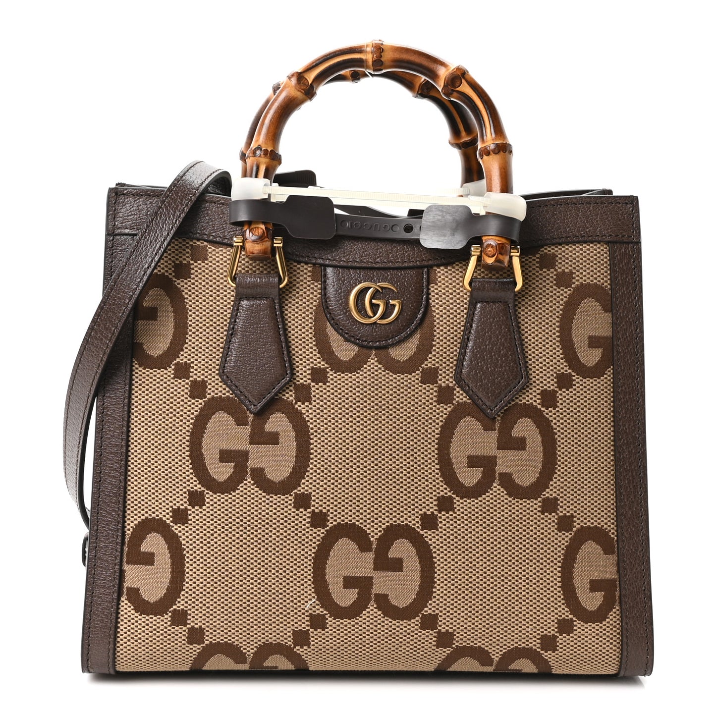 Monogram Jumbo GG Textured Dollar Calfskin Small Diana Tote Bag Camel Ebony New Acero Pomegranate Red Camel Ebony New Acero Pomegranate Red