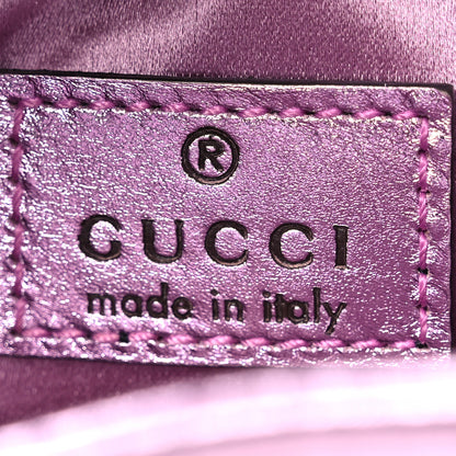Gucci Laminated Nappa Nano Jackie 1961 Hobo Metallic Pink 6 of 11