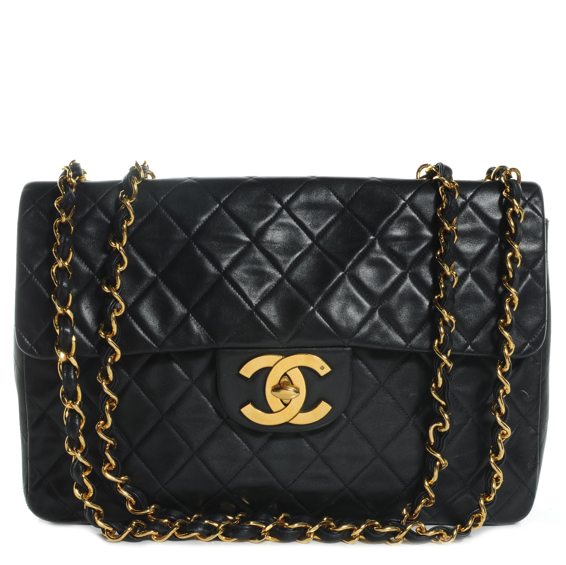Chanel Lambskin XL Jumbo Flap Black 1 of 8