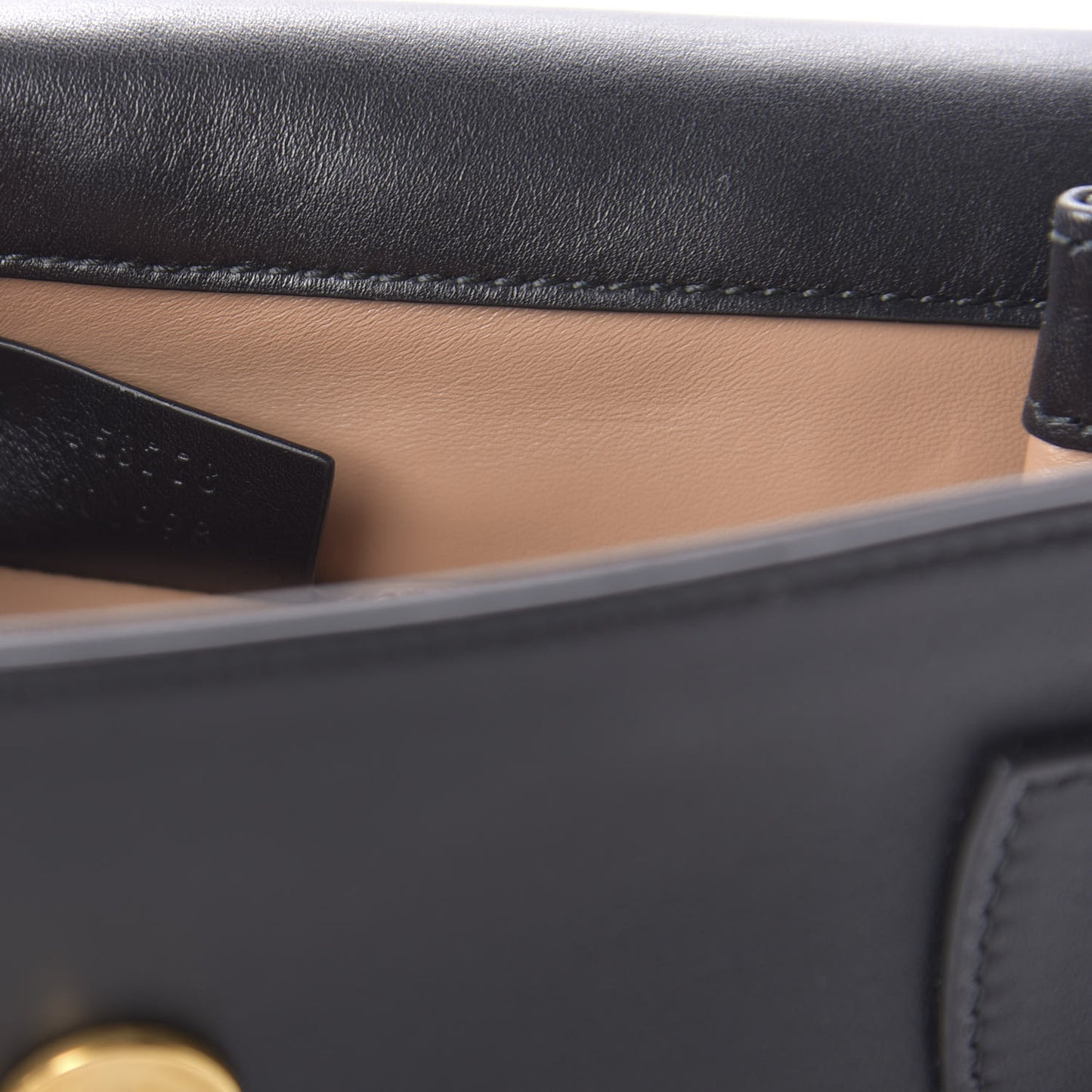 Nappa Pearl Studded Mini Queen Margaret Broadway Shoulder Bag Black