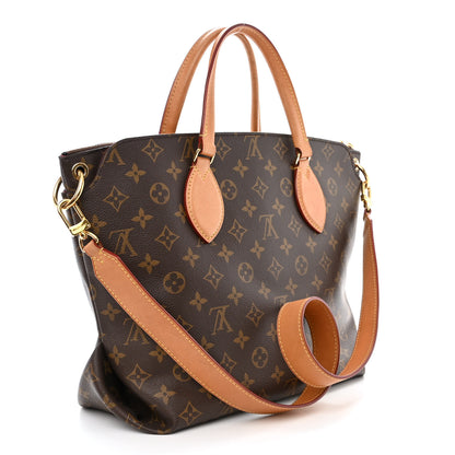 Louis Vuitton Monogram Flower Zipped Tote MM Beige 3 of 13