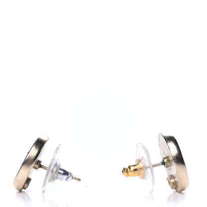 Chanel Pearl Coco Round Earrings Gold Pearly White 3 of 4