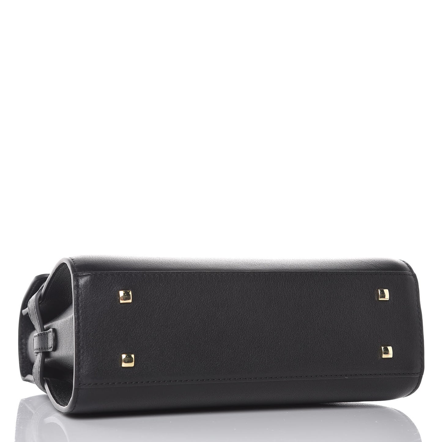 Smooth Calfskin Mini Tempete Satchel Black