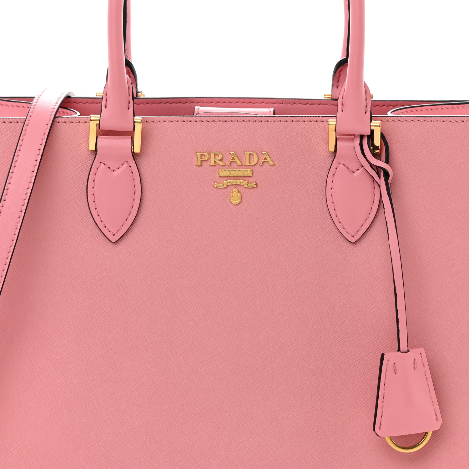 Prada Saffiano Soft Calfskin Tote Pesco 9 of 14