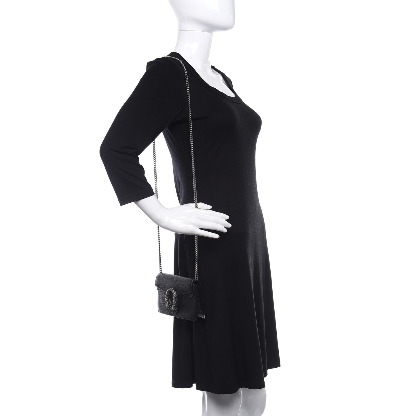 Calfskin Super Mini Dionysus Shoulder Bag Black