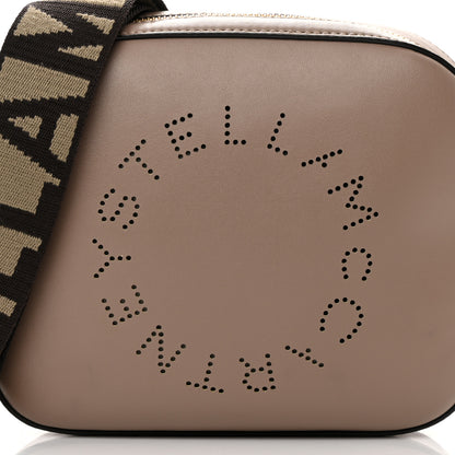Stella McCartney Eco Alter Nappa Perforated Logo Mini Bag Dark Taupe 8 of 19