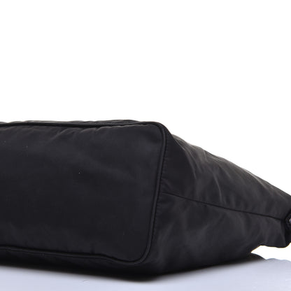 Prada Tessuto Nylon Saffiano Shopping Tote Black 8 of 9