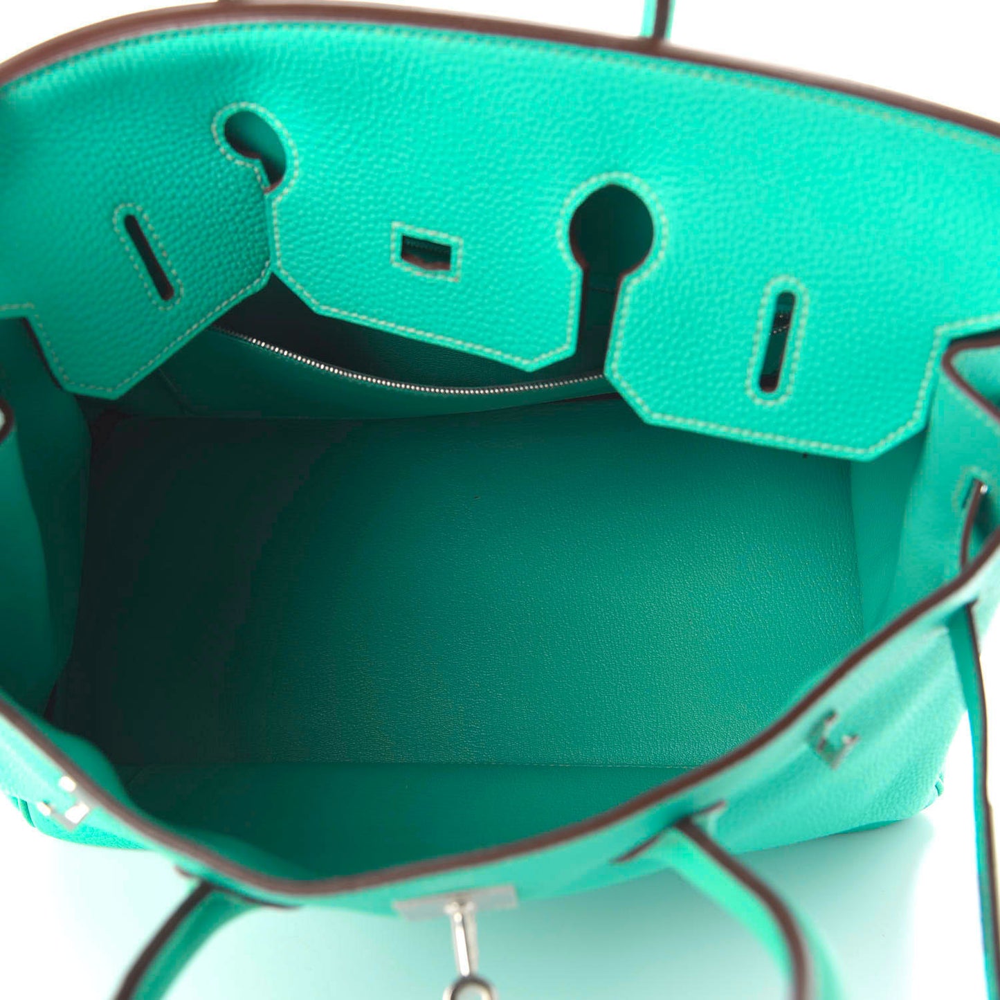 Togo Birkin 35 Bleu Paon