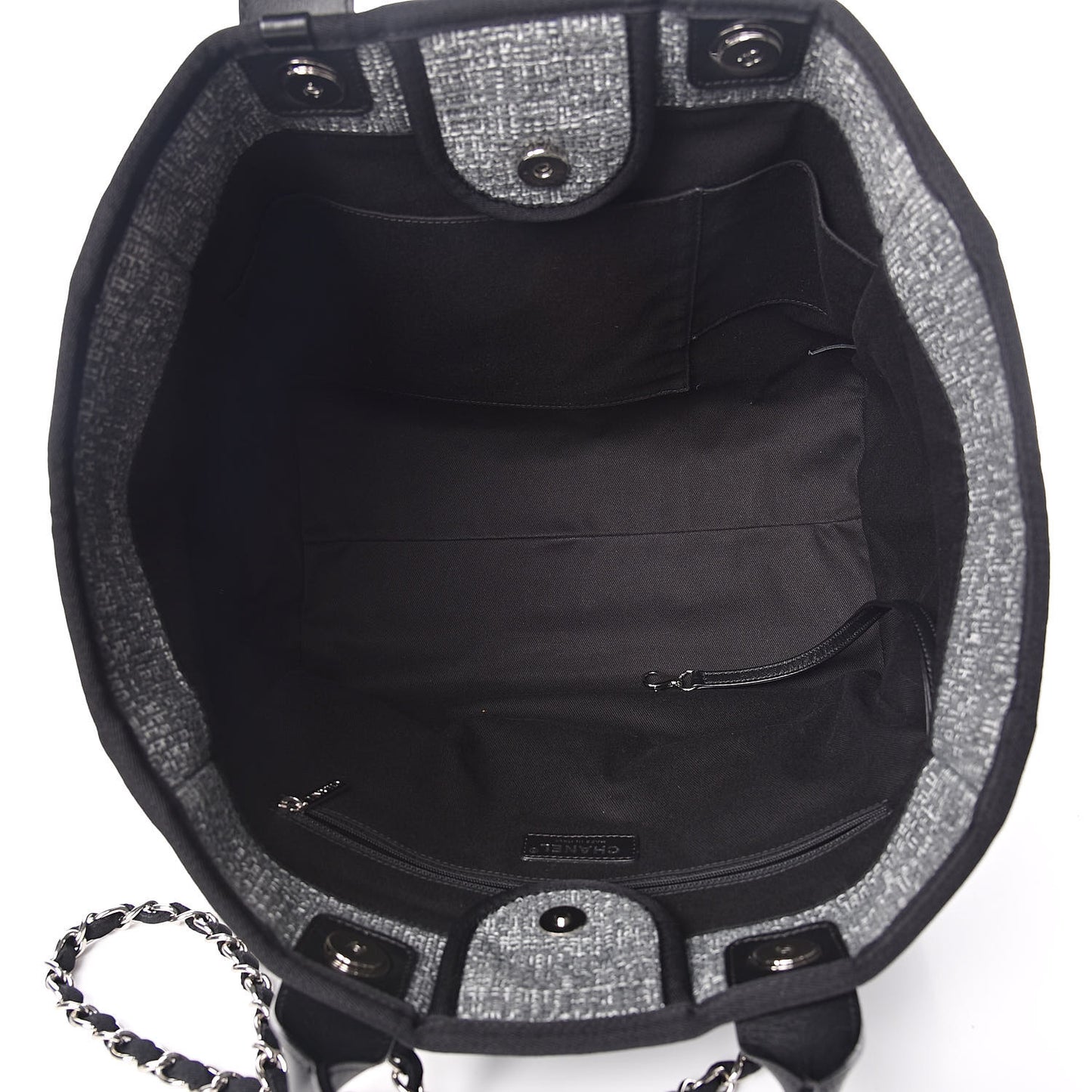 Canvas Medium Deauville Tote Charcoal