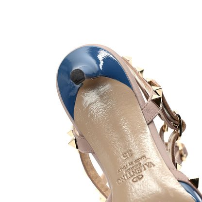 Valentino Garavani Patent Rockstud Ankle Strap 65mm Pumps 35 Indaco Poudre 8 of 8
