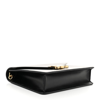 Celine Shiny Calfskin Triomphe Margo Wallet on Chain Black 4 of 10