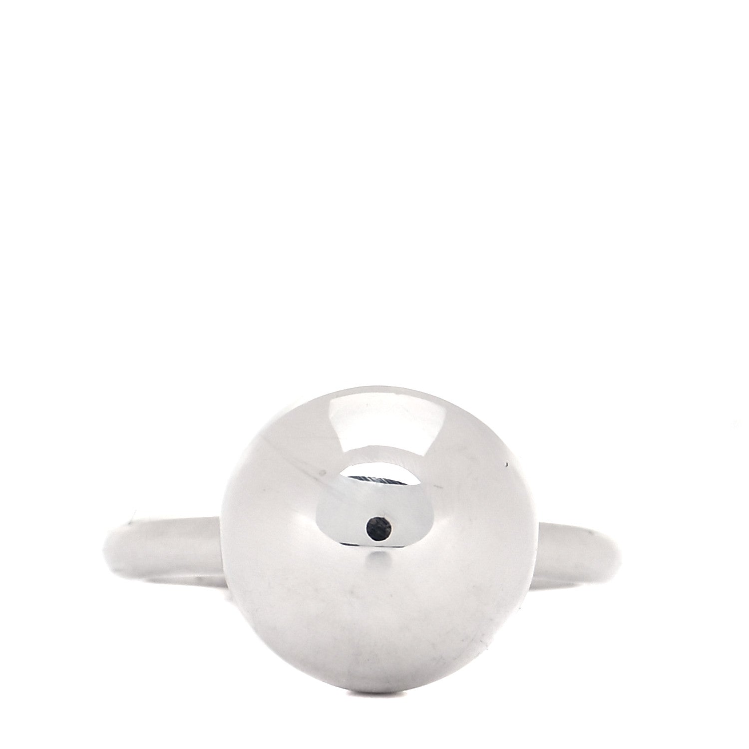 Tiffany Sterling Silver 12mm HardWear Ball Ring 50 5.5 1 of 4