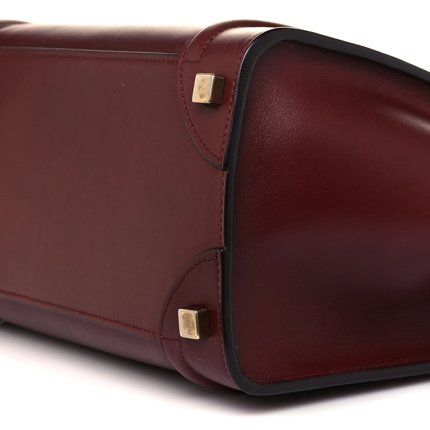 Celine Smooth Calfskin Micro Luggage Burgundy 8 of 14