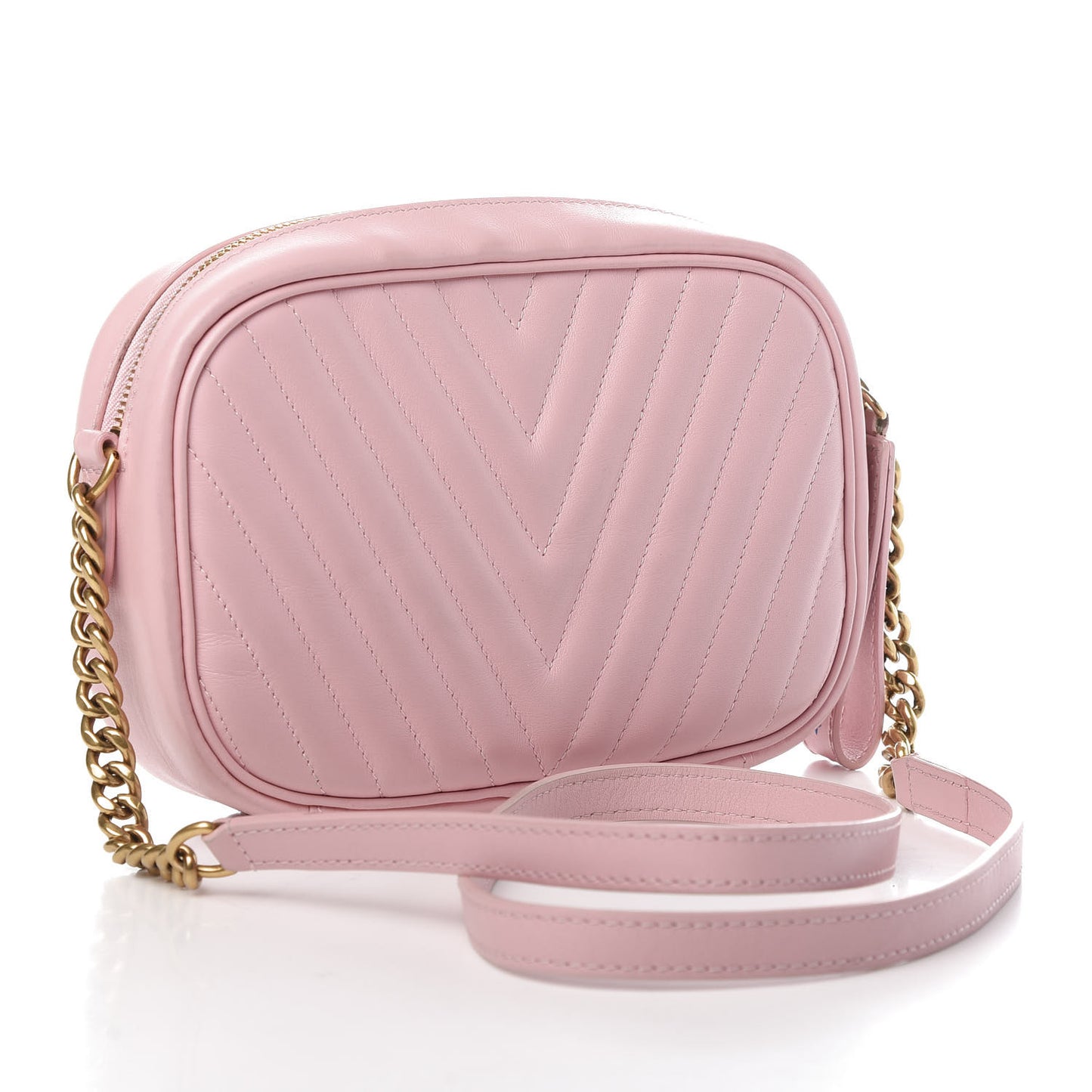 Calfskin New Wave Camera Bag Smoothie Pink