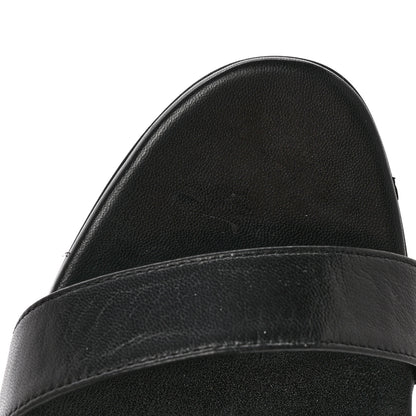 Christian Louboutin Kid Gourmi 100 Sandals 38 Black Gold 8 of 13