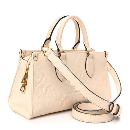 Louis Vuitton Empreinte Monogram Giant OnTheGo East West Creme 3 of 9