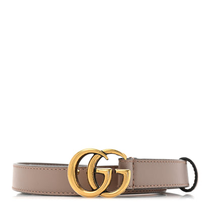 Gucci Calfskin Double G 20mm Belt 85 34 Porcelain Rose 1 of 5