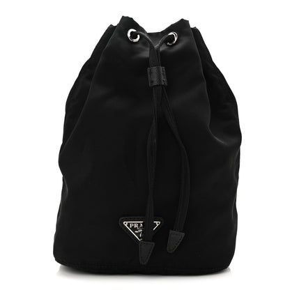 Prada Nylon Vela Drawstring Pouch Black 1 of 7