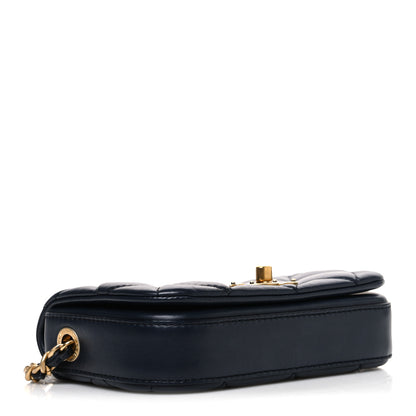 Chanel Calfskin Quilted Mini Nailed CC Flap Bag Blue 4 of 10