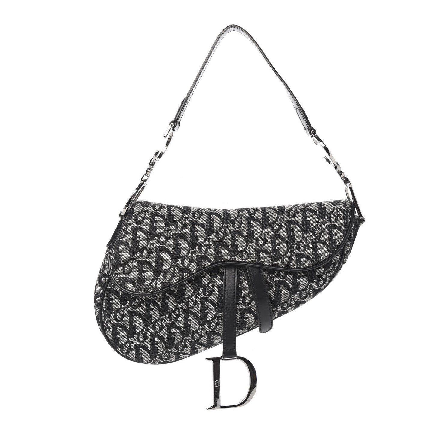 Monogram Saddle Bag Black