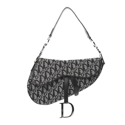 Christian Dior Monogram Saddle Bag Black 1 of 11