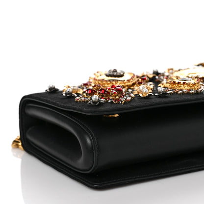 Dolce & Gabbana DDOLCE & GABBANA Brocade Crystal Embellished DG Girls Enchanted Sicily Shoulder Bag Black 6 of 9