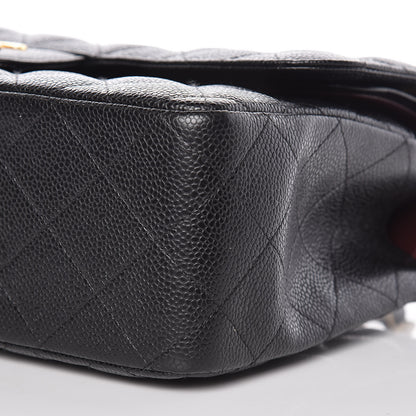 Chanel Caviar Quilted Jumbo Double Flap Black 9 of 10