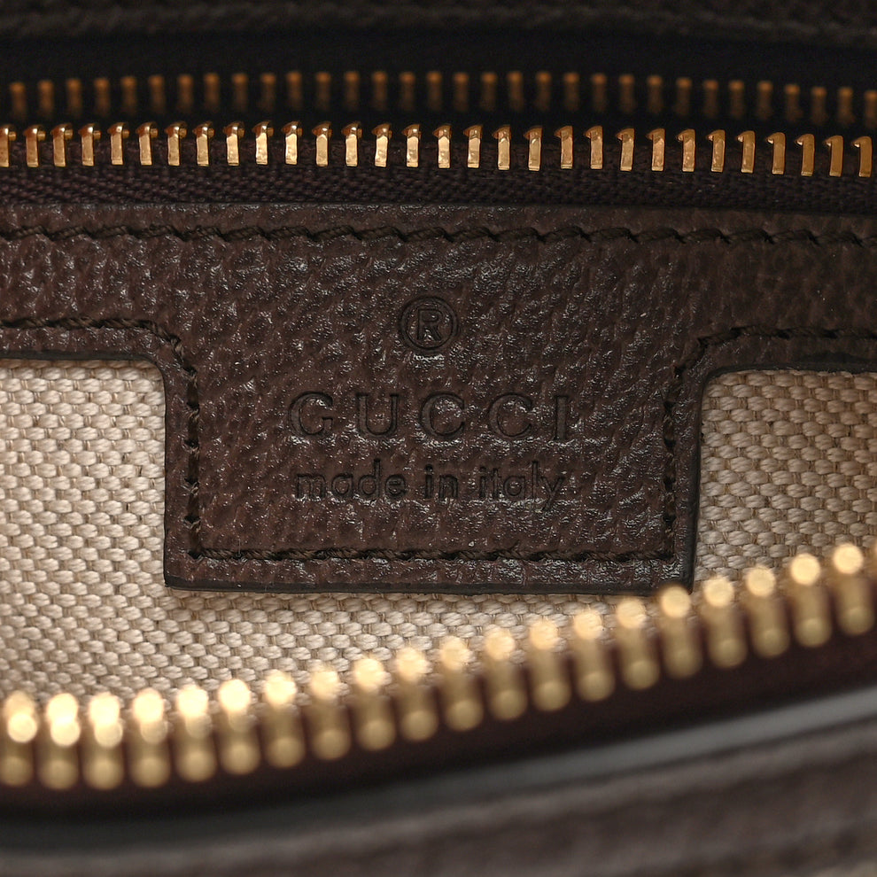 Gucci GG Supreme Monogram Textured Calfskin Web Super Mini Ophidia ...