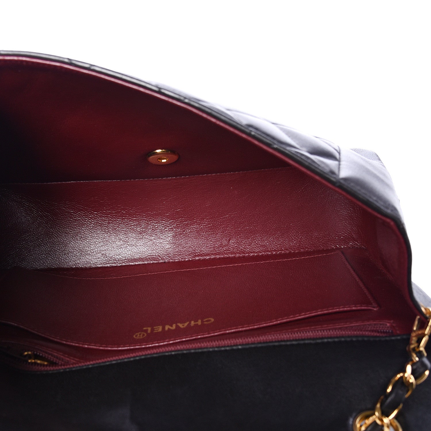 Chanel Lambskin Quilted Medium Single Flap Black 4 of 9