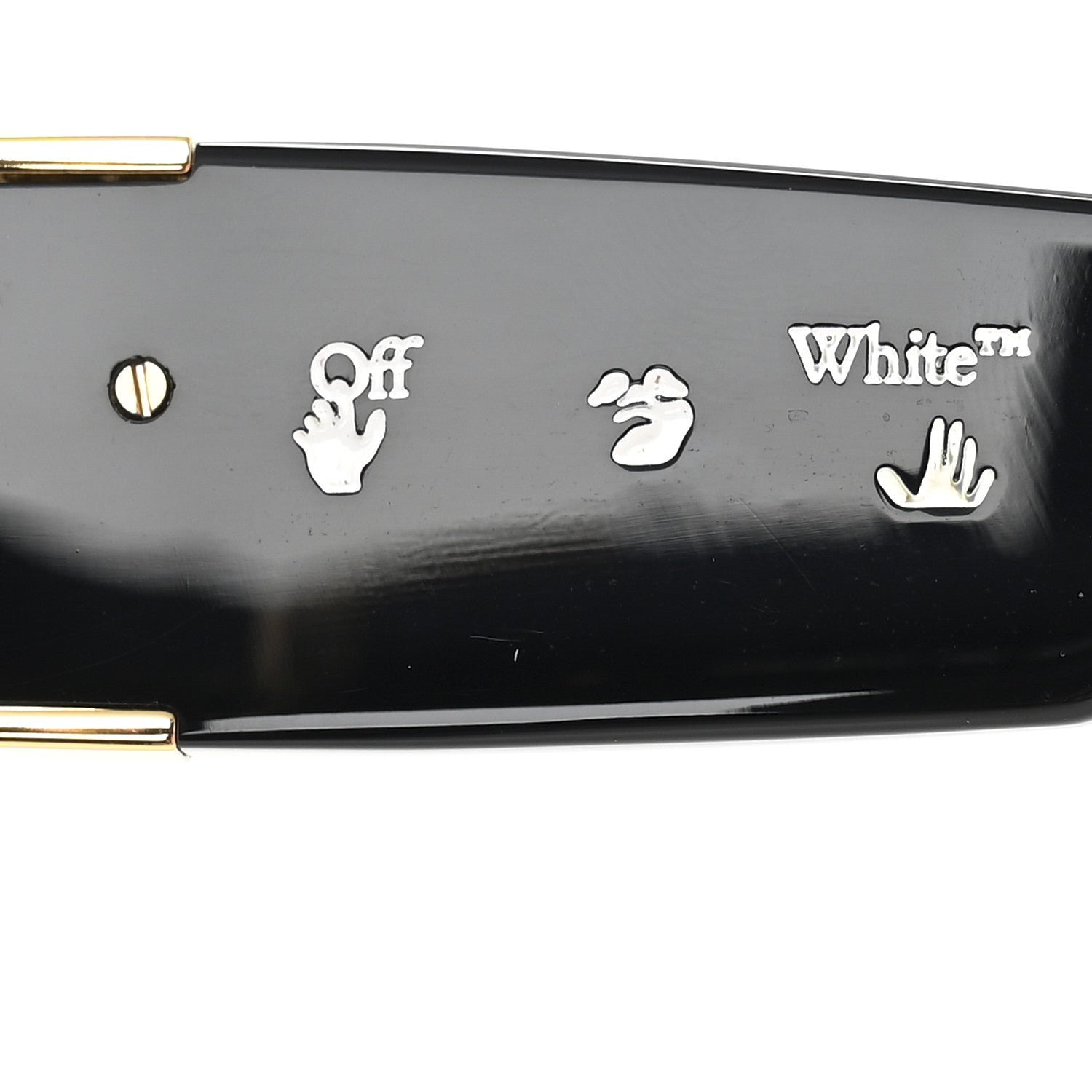 Off-White Acetate Square Sunglasses OERI049 Black 5 of 9