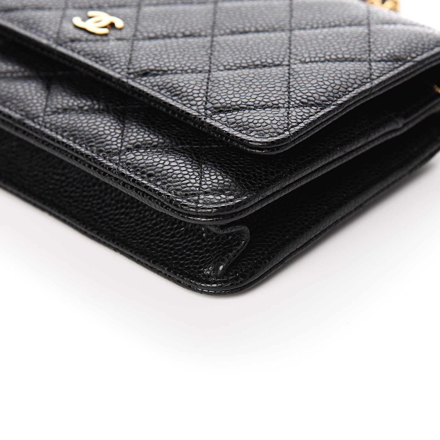 Chanel Caviar Quilted Wallet On Chain WOC Black 10 of 11