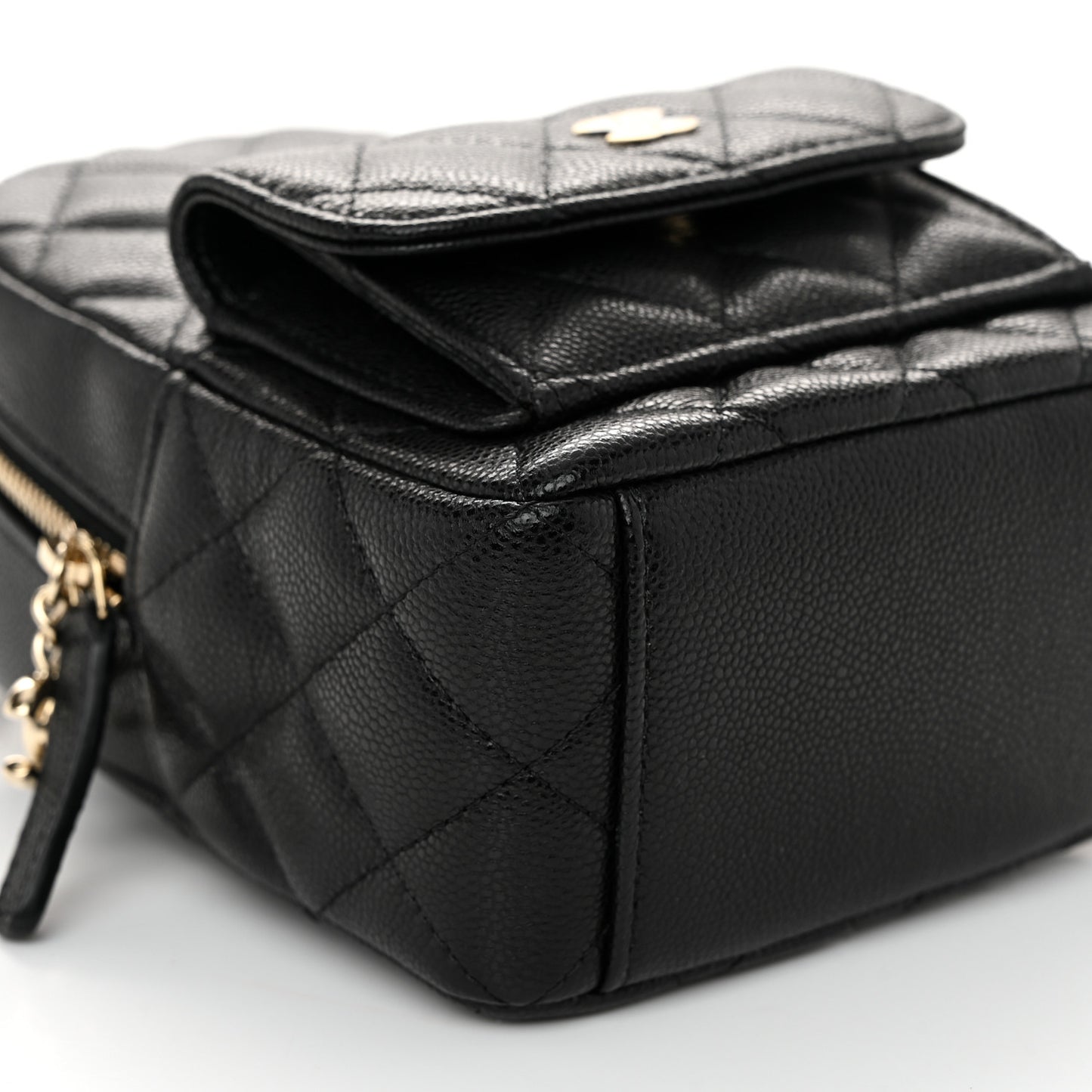 Caviar Quilted CC Mini Classic Backpack Black