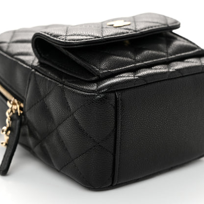 Chanel Caviar Quilted CC Mini Classic Backpack Black 9 of 11