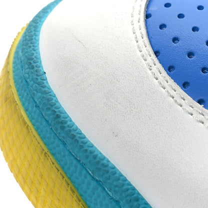 Gucci Demetra Womens Basket High Top Sneakers 39.5 Great White Bright Splash Loess 13 of 15