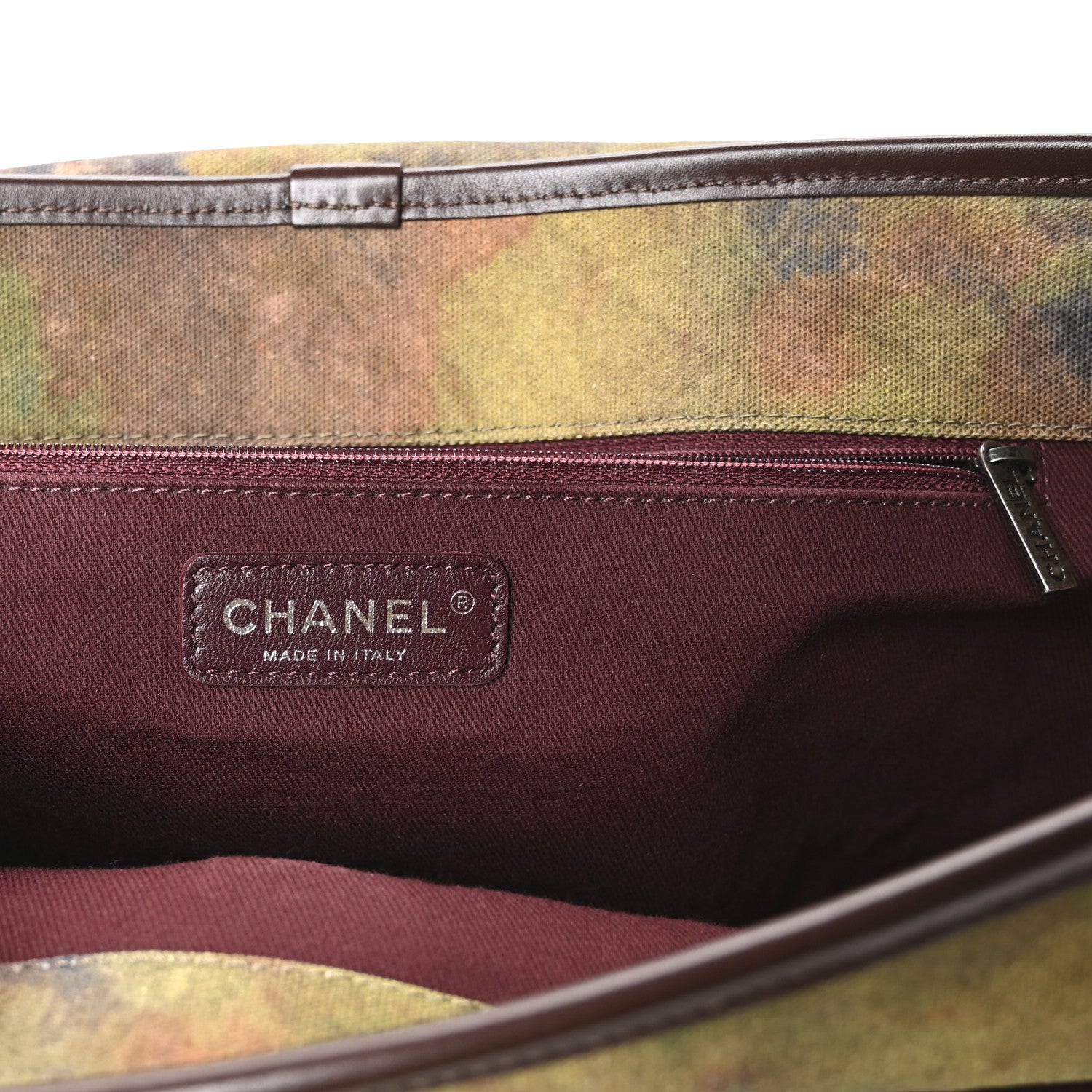 Chanel Washed Toile Large Graffiti On The Pavements Messenger Khaki Multicolor 6 of 10