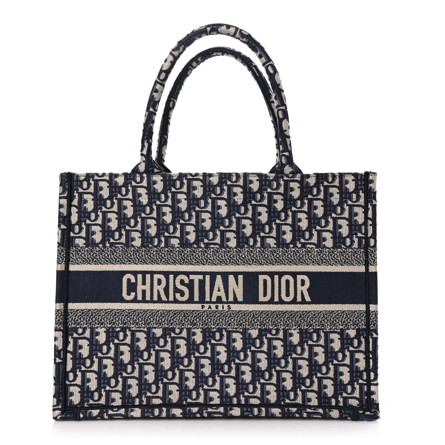 Oblique Medium Book Tote Blue Multicolor