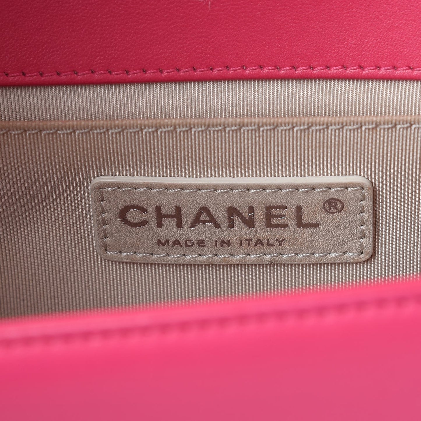 Lambskin Quilted Medium Boy Flap Pink