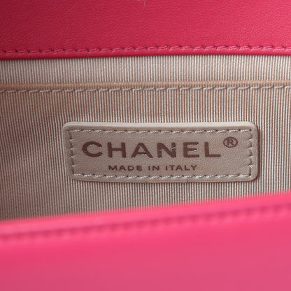 Chanel Lambskin Quilted Medium Boy Flap Pink 6 of 13