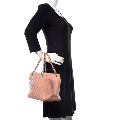 Chanel Caviar Quilted Petit Timeless Shopping Tote PTT Pink 2 of 14