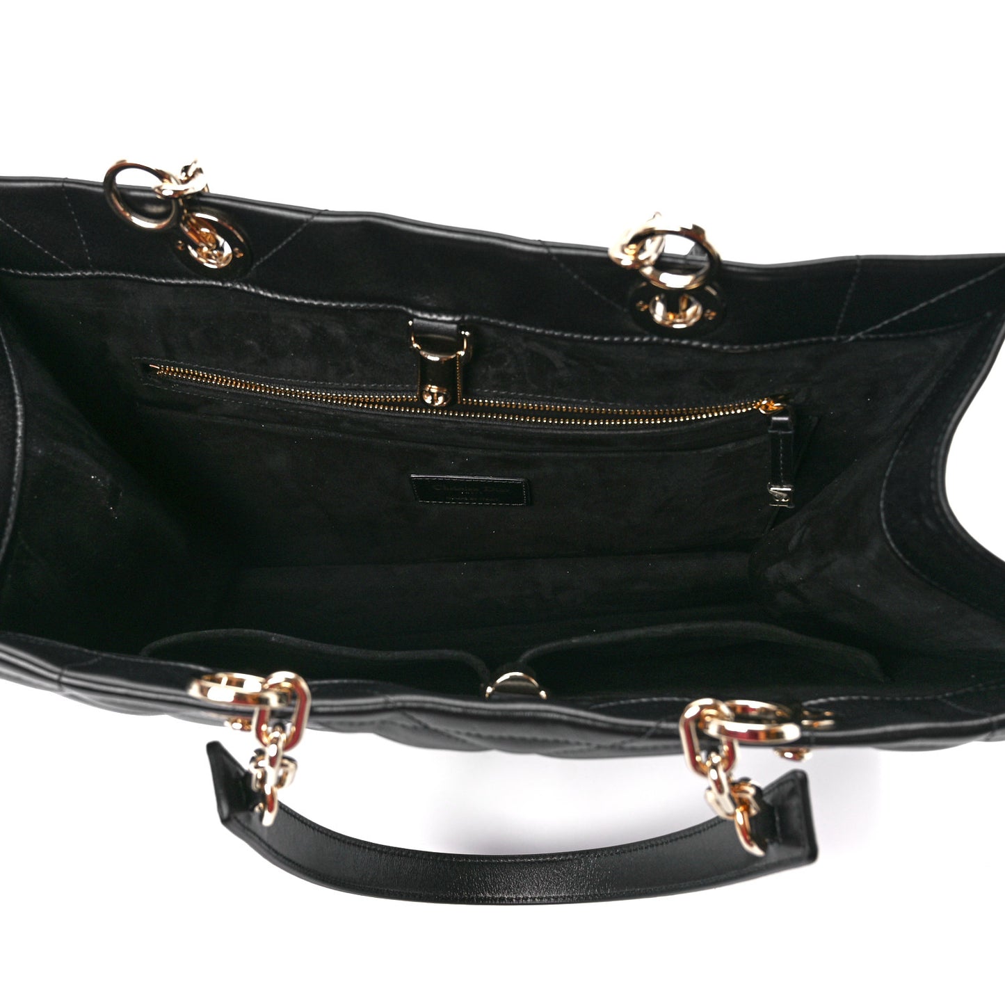 Calfskin Archicannage Medium Essential Tote Black