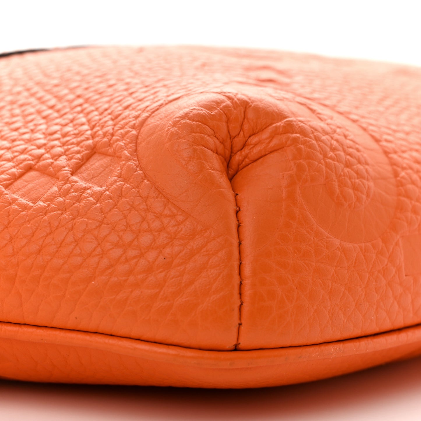 Piuma Calfskin Jumbo GG Embossed Small Belt Bag Good Orange